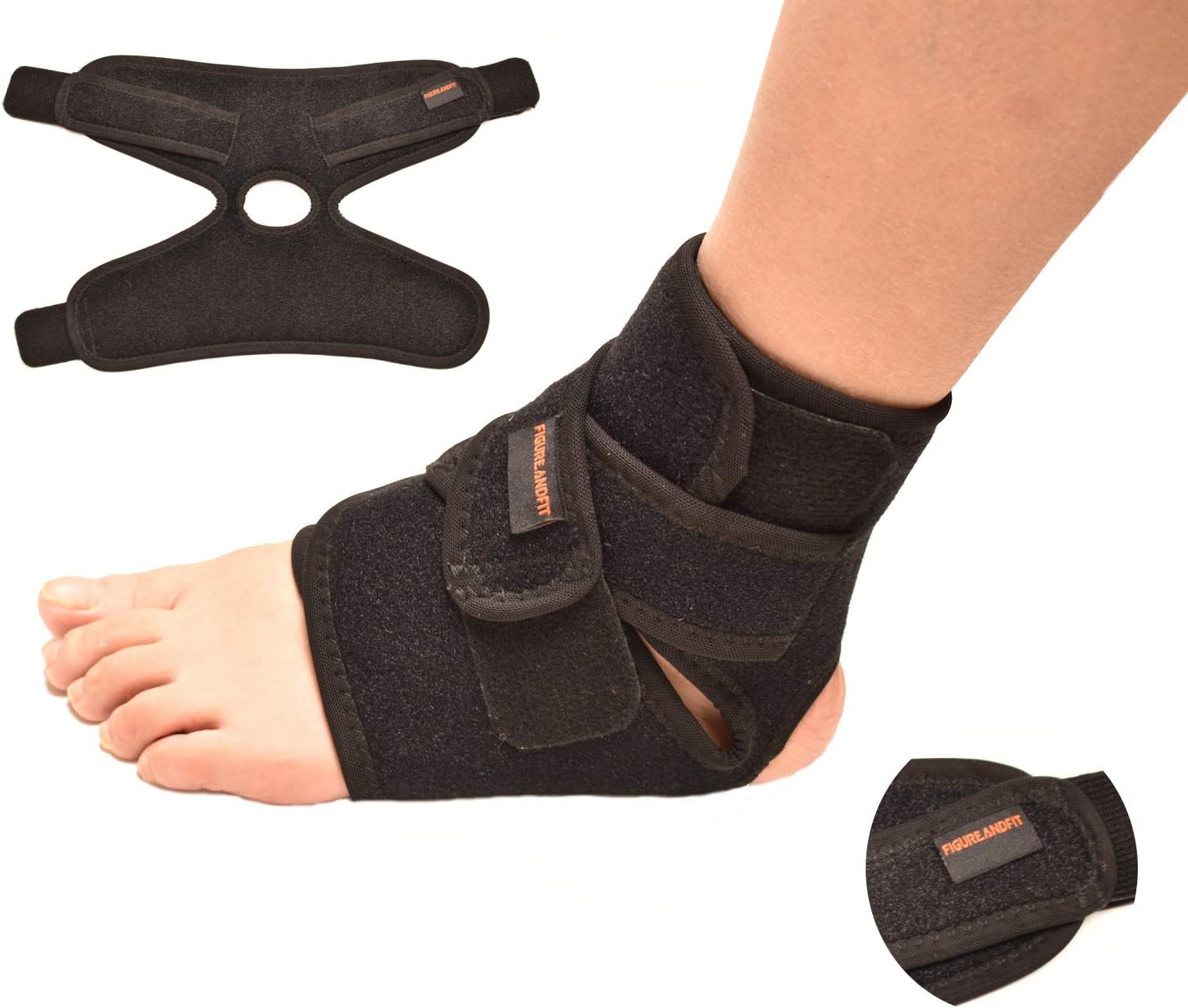 Ankle Support - Ankle Brace - Open-Heel Stabiliser - Ankle Brace Support - Ankle Stabiliser - Neoprene Sleeve – Arthritic Pain Relief, Sports Injury Rehabilitation & Protection Against Reinjury