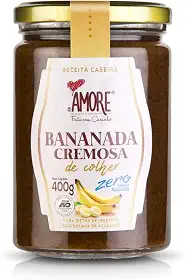 Bananada cremosa zero ad. de açúcares de colher - RB Amore - 400g