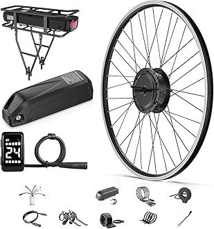 BAFANG G020 48V 500W Front Hub Motor Electric Bike Conversion Kit for 20"/26"/700C Wheel Drive Engine with LCD Display &Optional Ebike Battery