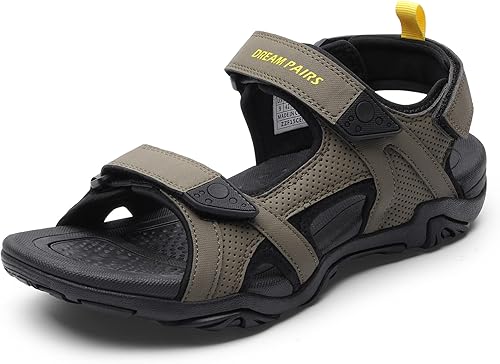 DREAM PAIRS Sandalias para hombre, senderismo, agua, playa, deporte, al aire libre, atléticas, con soporte de arco, sandalias de verano