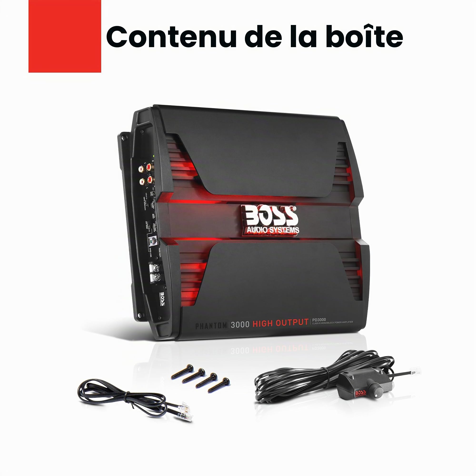 Boss Audio pd3000 Phantom 3000 W Monobloc Classe D Amplificateur