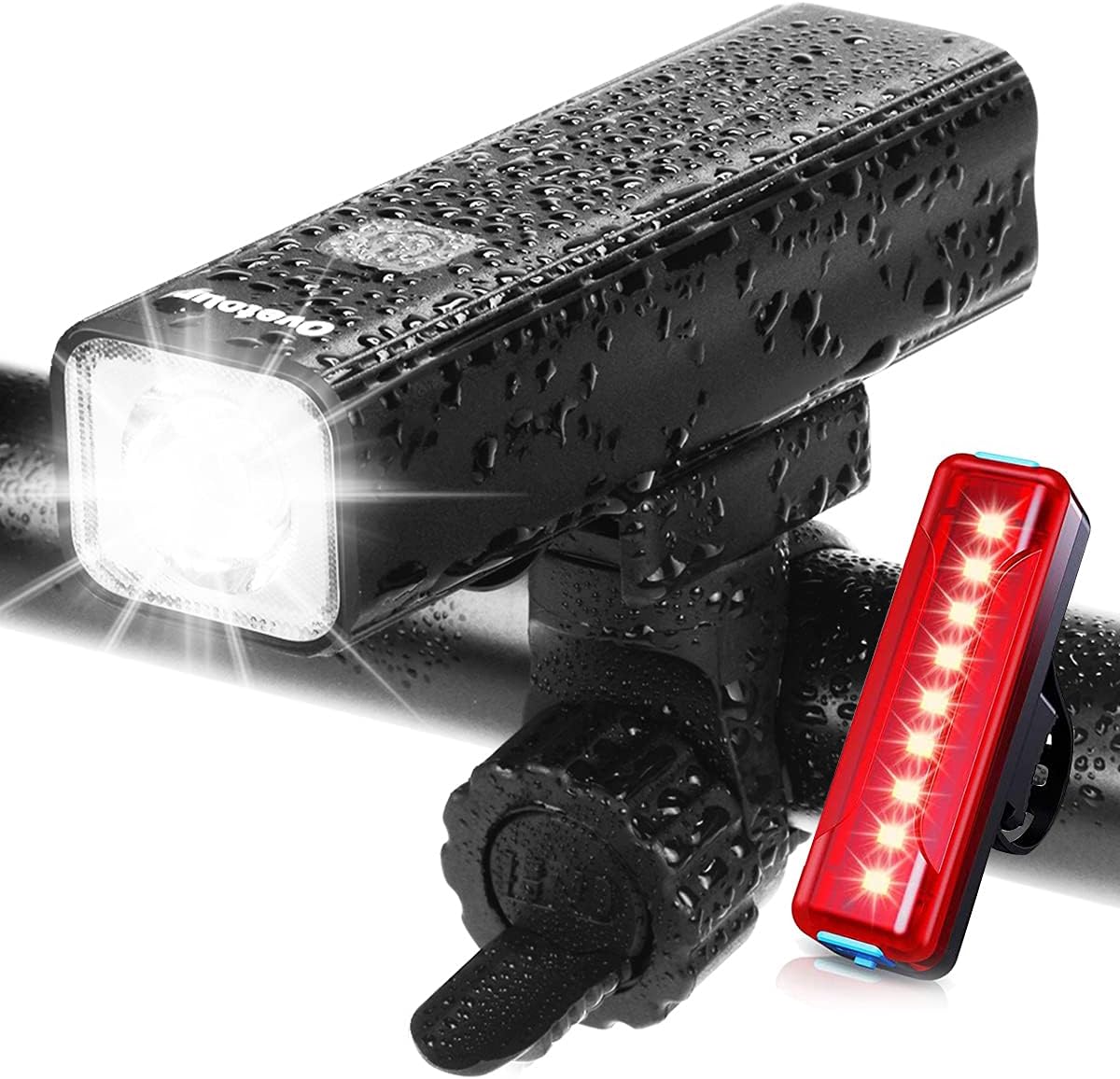 1000 Lumens USB Rechargeable Bike Light,4000mAh Battery with Power Bank Function,Super Bright Bicycle Front Headlight and Back Taillight,5 Light Modes,for Road Mountain Cycling