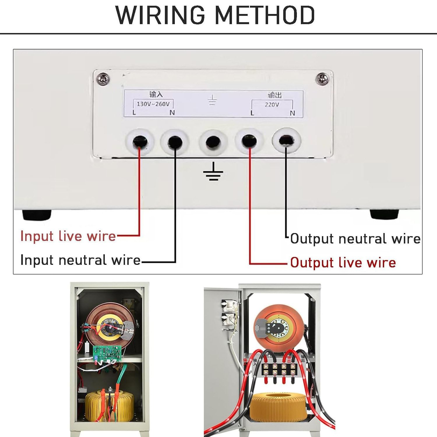 Estabilizador de tensión totalmente automático, Estabilizador de corriente monofásico 220V para el hogar Protección contra sobretensiones, Regulador de potencia Inestable Electrodomésticos,2000W