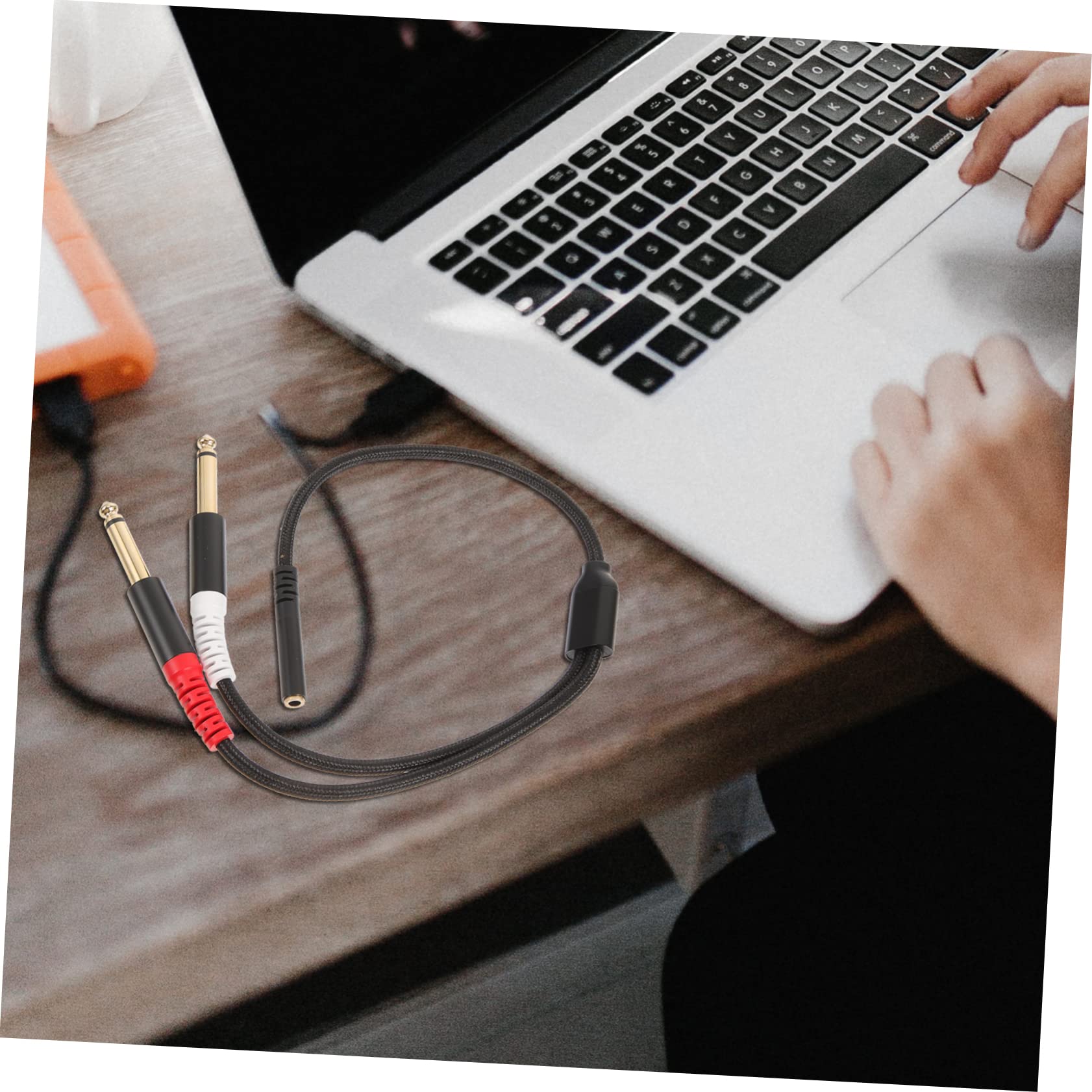 jojofuny 5 Piezas Cable Adaptador De Sonido Adaptador De 3,5 a 1/4 Cable Divisor para Auriculares Cable Estéreo Cable Audio 1/4 Tarjetas De Afirmacion Adaptador De 1/8 a El Plastico