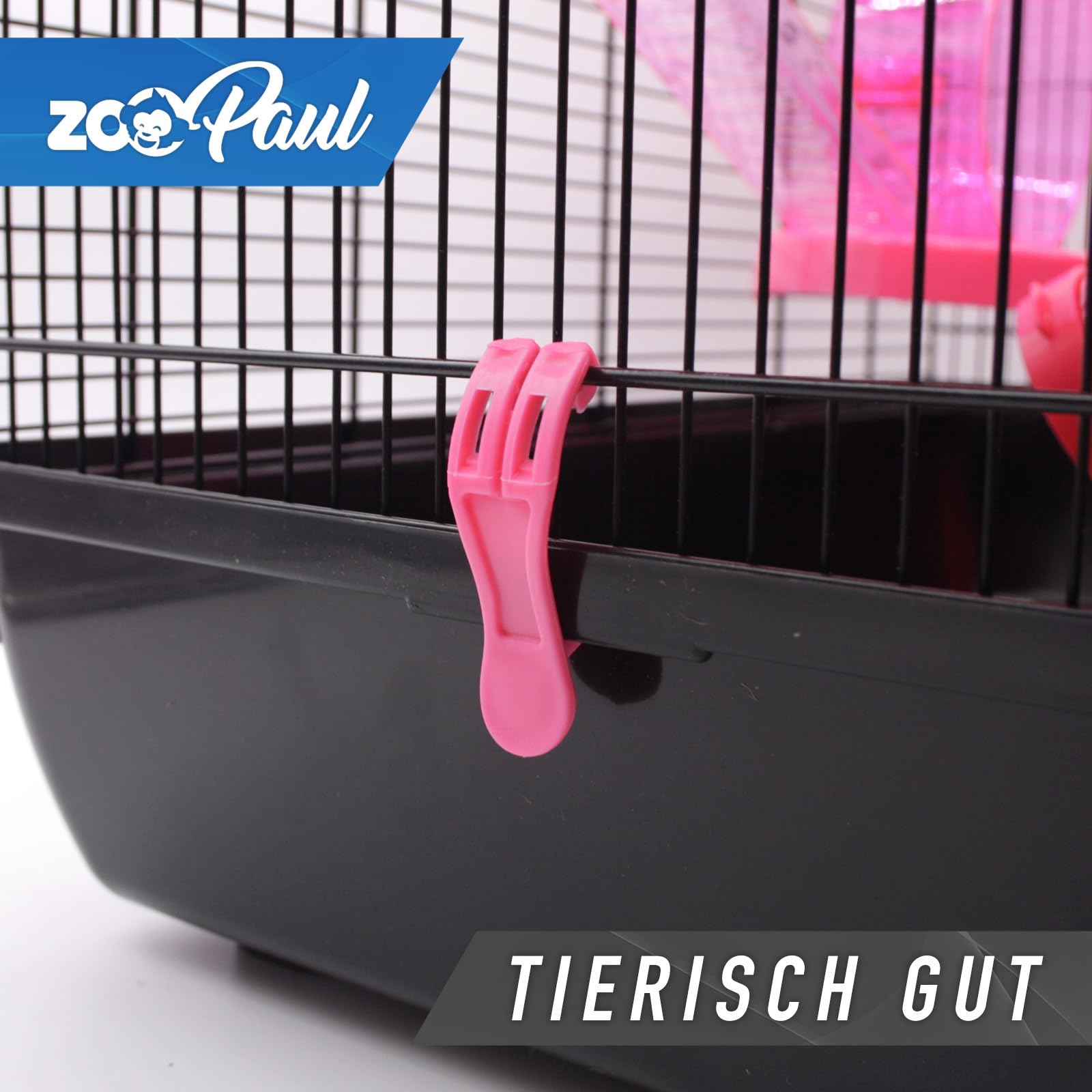 ZooPaul Nagerkäfig Galaxy + Zubehör pink Goldhamster Maus Kleintier Hamsterkäfig