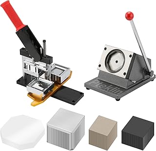 Magnet Maker Machine 2x2inch Square Fridge DIY Photo Magnet Making Machine+Paper Cutter+100 Sets Materials