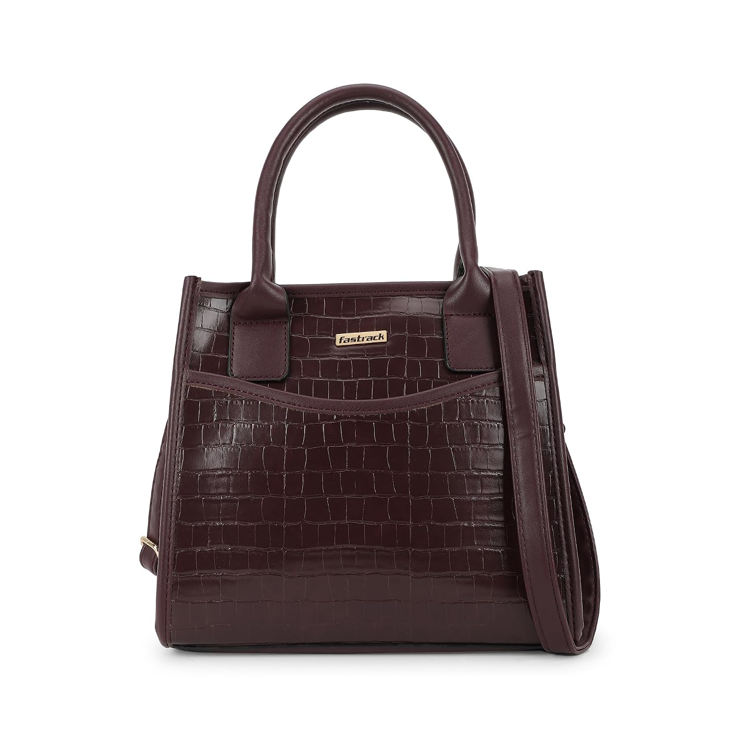 Fastrack Croco Textured Satchel for Women, Girls and Ladies | with Adjustable Sling Strap and Zip Closure | Ladies Purse H... - Review, Price and Buying Guide