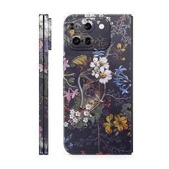 Phone Skin Compatible with Google Pixel 9 Pro Fold - Midnight Blossom - Premium 3M Vinyl Protective Wrap Decal Cover - Easy to Apply | Crafted in The USA by MightySkins