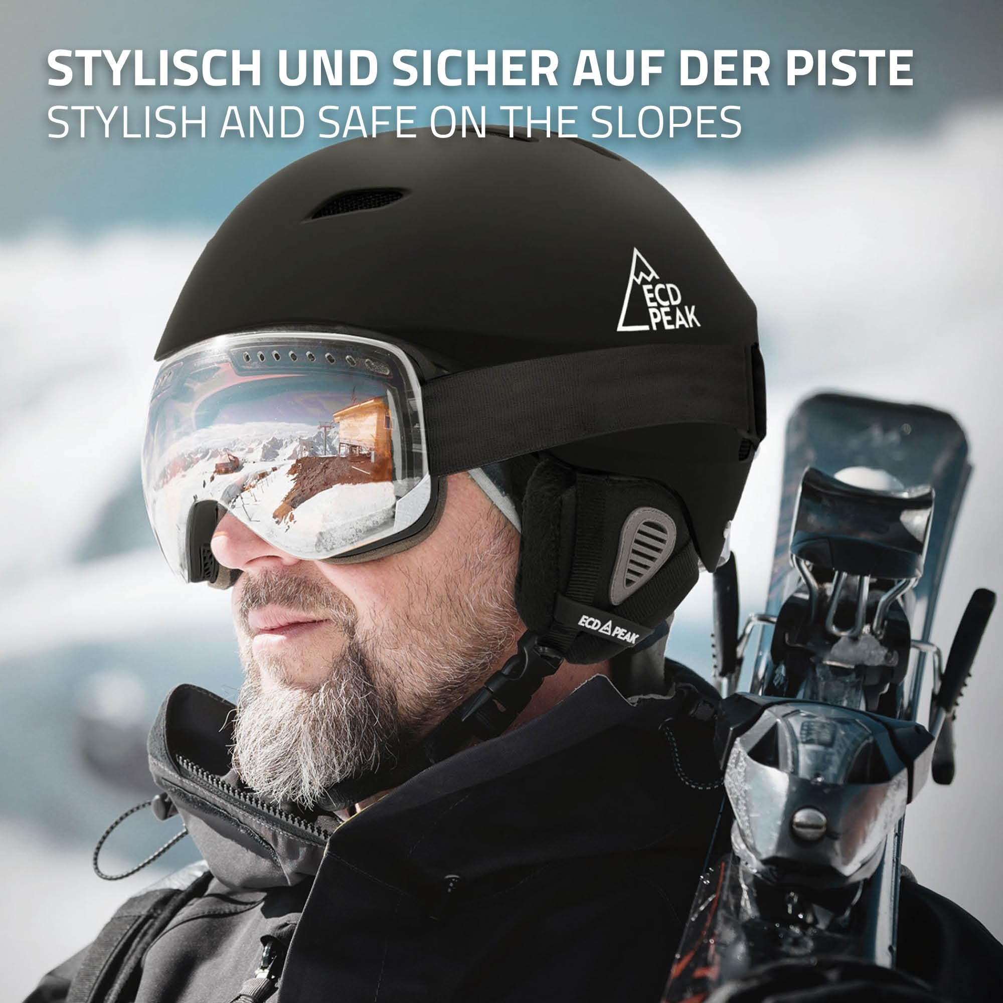 ECD Germany Casco de Esquí y Snowboard para Hombre y Mujer Robusto y Ligero