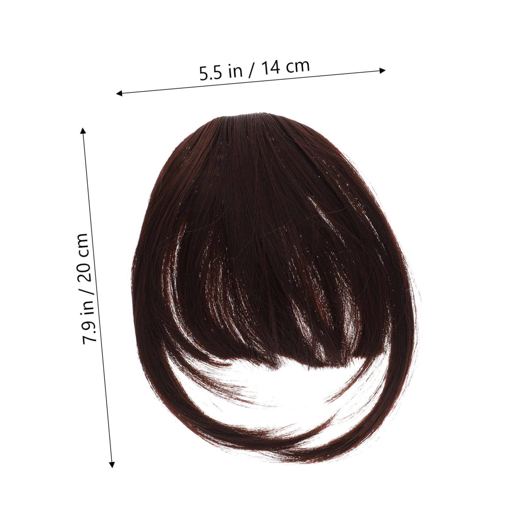 MAGICLULU 4piezas Clip De Flequillo Postizo Para Mujer Extensión De Cabello Natural Diseño Lifelike Accesorio De Moda Para y De Usar y
