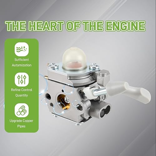 Miniatura 3 de 308054114 308054075 Kit de carburador apto para Homelite 26B soplador de hojas UT09526 26cc con herramientas de ajuste de piezas Filtro de aire