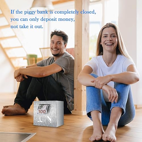 Miniatura 6 de Dinikally Hucha de acero inoxidable grabada personalizada con nombre (5.9 pulgadas)