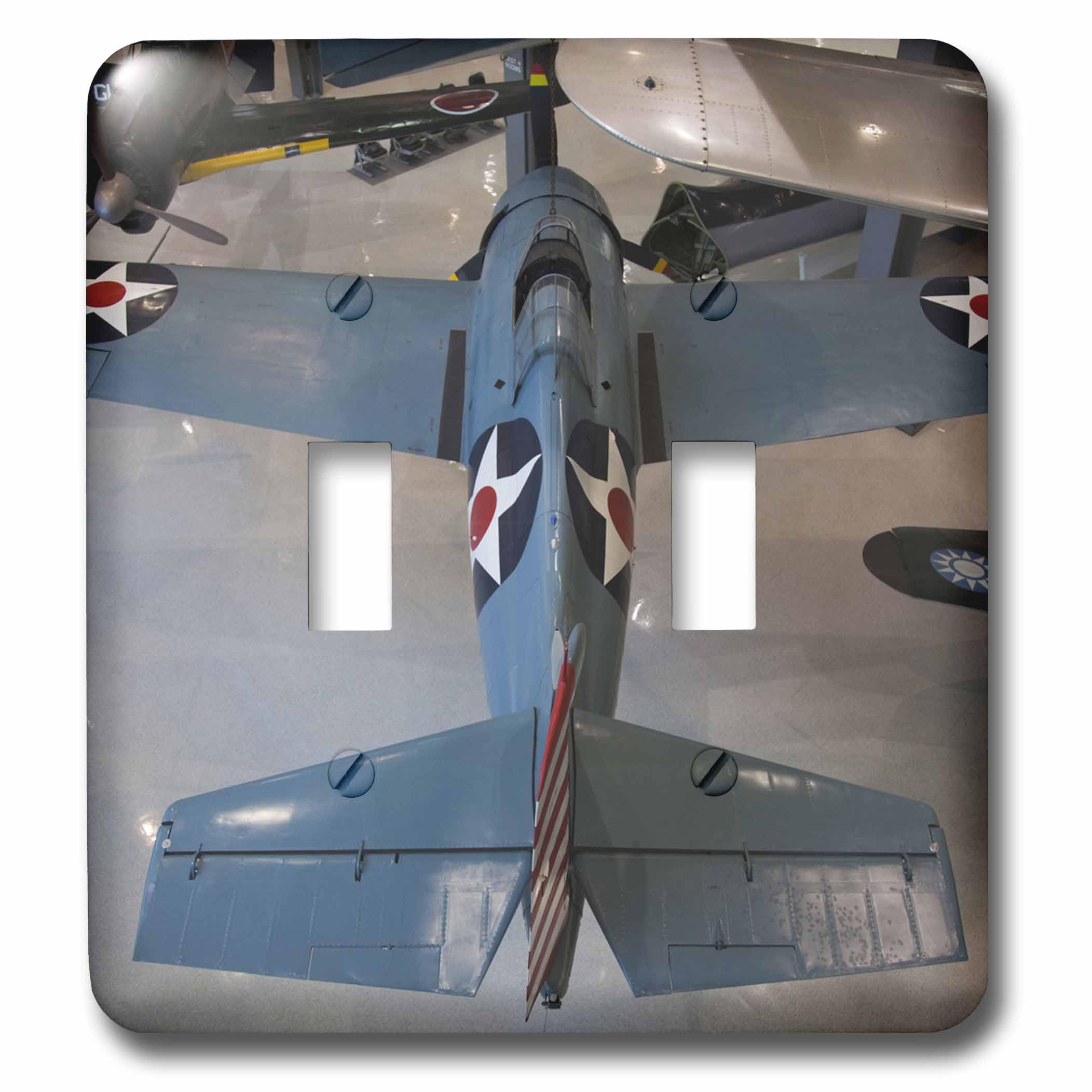 Interrupteur F4f War Plane Us10 3dRose - Double va-et-vient décoration aviation Walter Bibikow