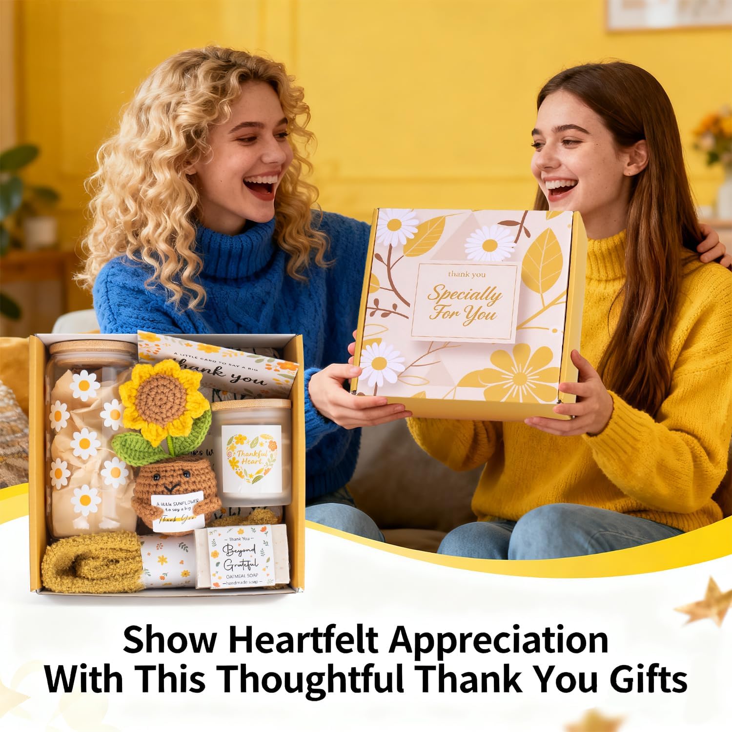 Thank You Gifts for Women, 11PCS Employee Appreciation Gifts, Appreciation Gifts for Teacher, Paraprofessional, Social Worker, Coworkers Volunteer Staff Boss Nurse Secretary Bus Driver - Image 7