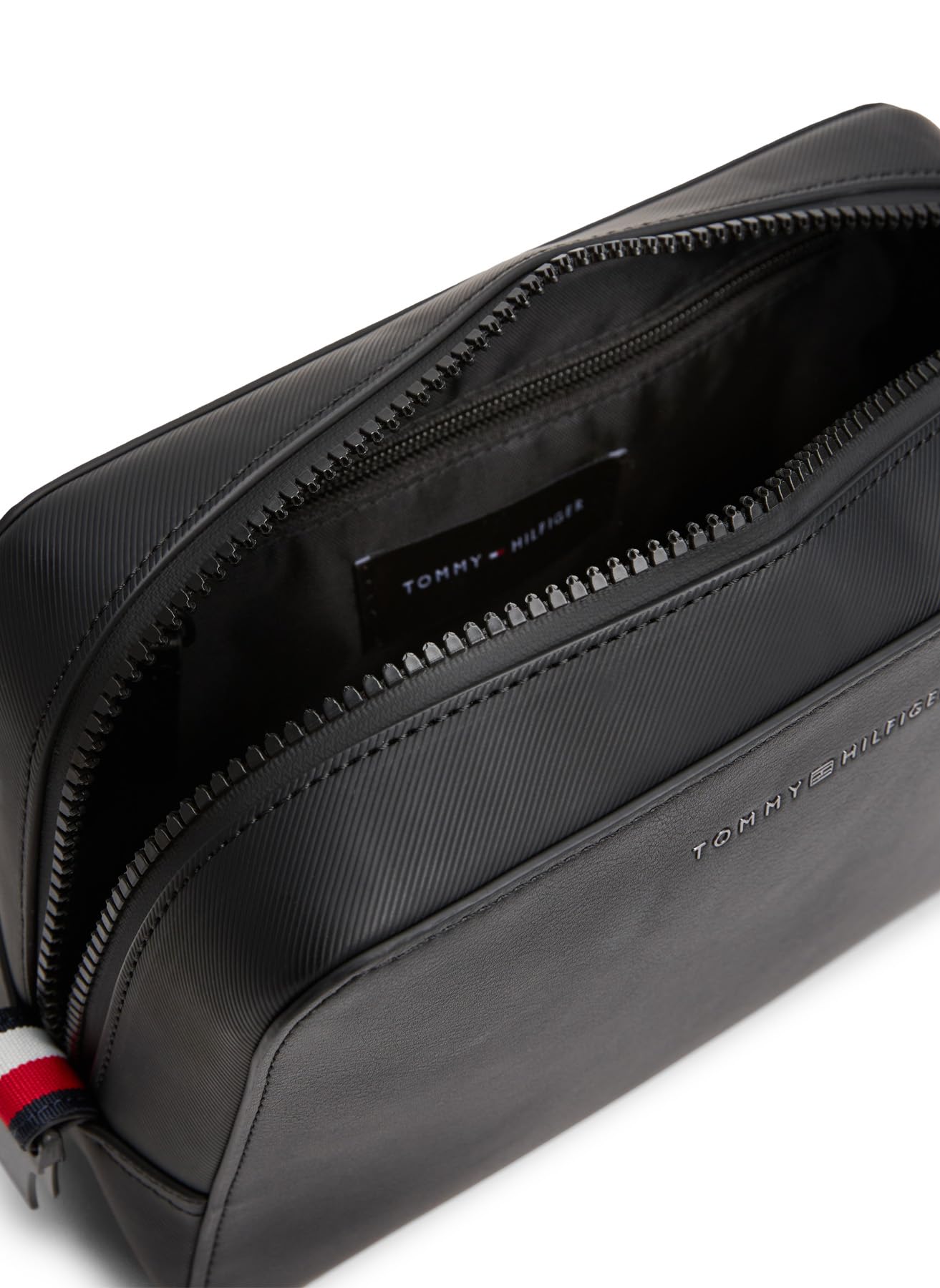 Tommy Hilfiger TH FOUNDATION WASHBAG, COLOR BLACK BDS - BLACK ONE SIZE, Bds - Black, Einheitsgröße, Streetwear