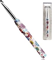 Vista 15 de Gancho de Crochet de 2.25mm, Mango Ergonómico para Manos con Artritis, Agujas de Tejer Extra Largas de Goma Suave para Principiantes y Tejido