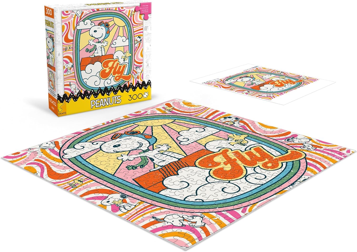 SNOOPY*◡̈⃝ RoseArt Peanuts Snoopy and Me 300 Piece Jigsaw Puzzle