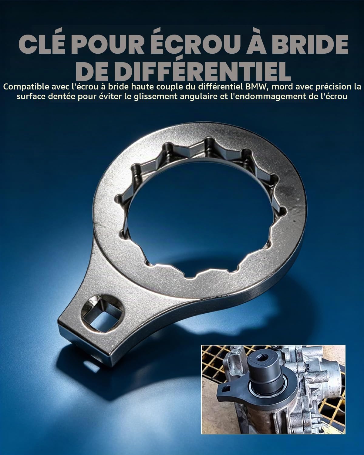DPTOOL Kit d'outils de démontage d'installateur de différentiel d'essieu arrière Compatible avec BMW M2 M3 M4 M5 E70 E90 E91 E92 X3 X5 X6 RWD 4WD Série 7 Remplacez 335040 par Une Douille 27/37 Dents
