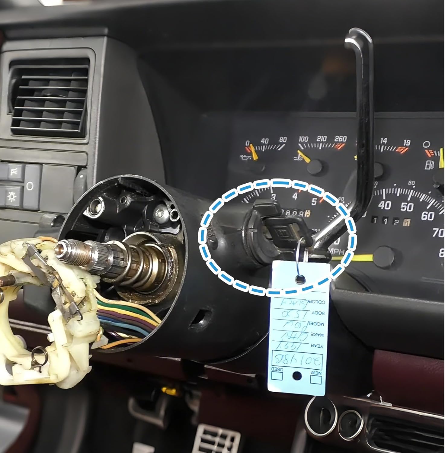 924-791 Ignition Switch Lock Cylinder and Door Lock Cylinder Set Compatible with Chevy GMC C1500 C2500 C3500 K1500 K2500 K3500 1988-1994, Replace 4H1018 12300443 D1414B 701400 LC1430 LC1428