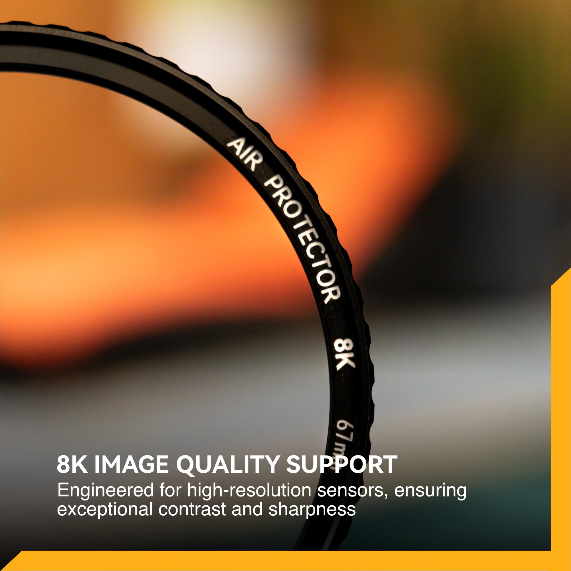 NiSi Filtro UV Air Protector 8K da 67mm, Rivestimento Nano 48 strati, Testato risoluzione 8K, Vetro Ottico esclusivo