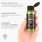 ARTEZA Iridescent Peinture acrylique, ensemble de 10 Couleurs du caméléon, 2 oz/60ml Bouteilles, Haute Viscosité Peinture à mijoter, à base d'eau, Peintures mélangées, fournitures d'art pour toile, bois, rochers, tissus