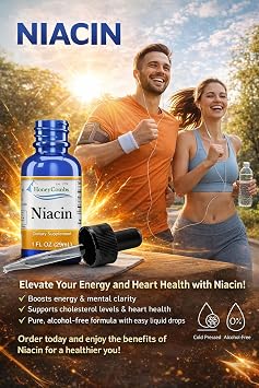 HoneyCombs Vitamin B3 Liquid Niacin Drops Non Flushing Niacinamide Serum