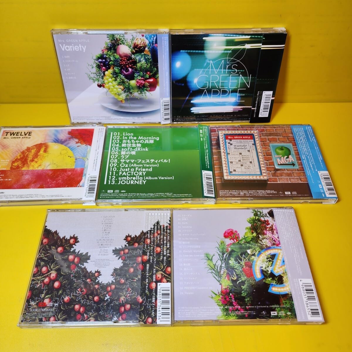 Amazon.co.jp: ケース交換済み Mrs.GREEN APPLE CD7枚セット