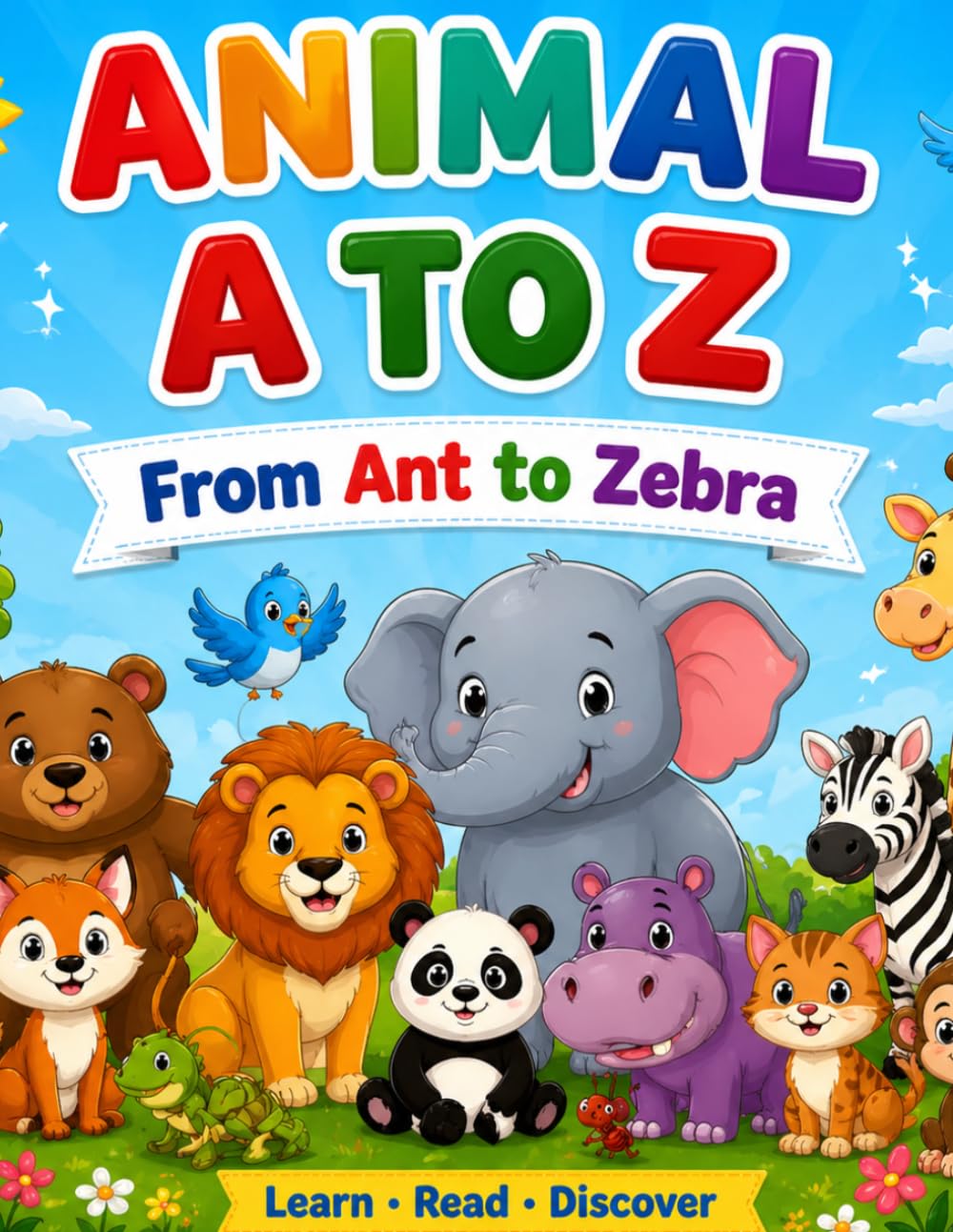 Animal A To Z : From Ant to Zebra: Fun Alphabet Learning for Kids with Amazing Animals