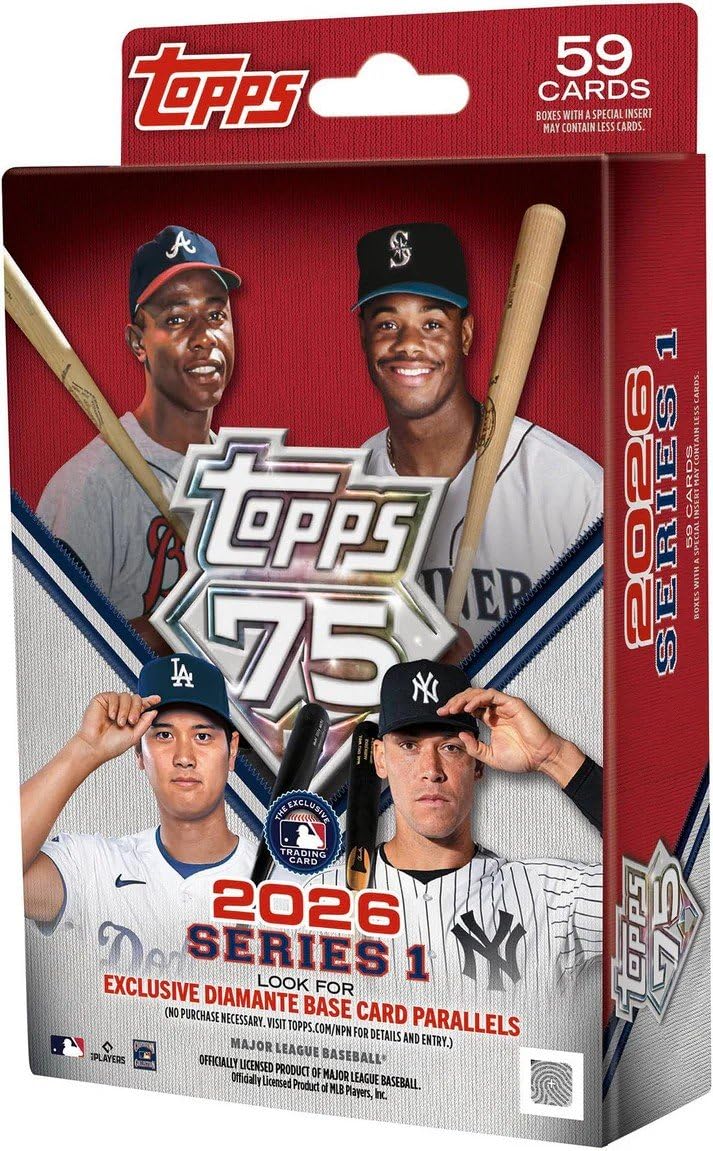 2026 Topps MLB Baseball Series 1 Hanger Box : Amazon.ca: Sports