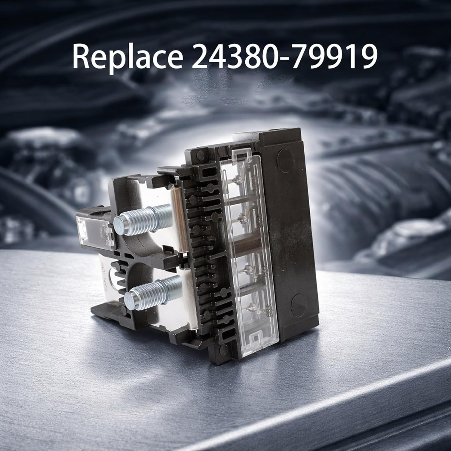 Battery Fusible Fuse Link with Positive Battery Terminal Connector Fit for Nissan Sentra 2007-2012 Juke 2015, Battery Circuit Fuse Replace 24380-79919 24340JA74A 956-131 24380-7994A