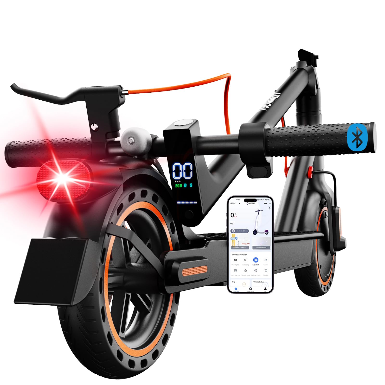 Trottinette Electrique Adulte antivol Ultra Legere 650W Batterie 36V 7.8Ah