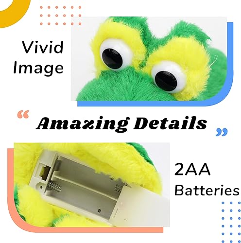 Miniatura 133 de Hopearl - Juguete electrónico interactivo de peluche, mascota con sonidos y movimientos, regalo jirafa animada que camina y mueve la cola