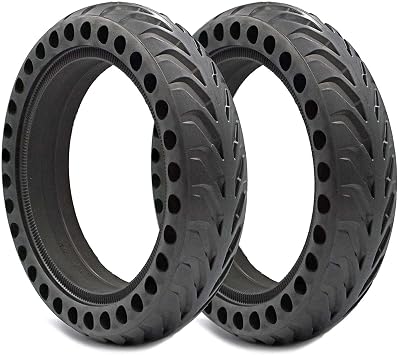 myBESTscooter - Solid 8.5 inch Tire For Xiaomi M365 1S Essential Pro 2 Model 3 Electric Scooter, 8 1/2 Front/Rear Honeycomb Replacement Tire, Anti Puncture 2 Tires