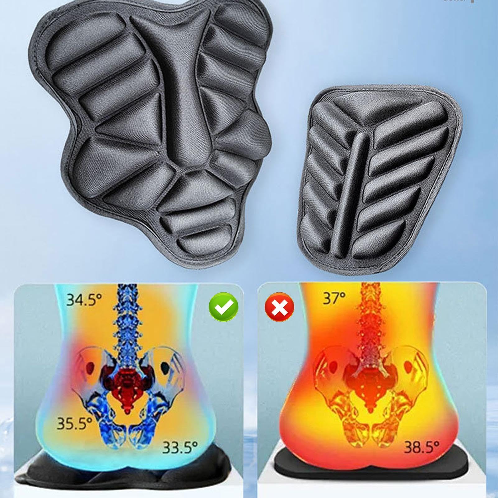 Cuscino Sella Moto, C uscino Gel M oto, Schiuma Per Sedile Per M oto, Comodo C uscino Per Passeggero Coprisedile Per Mo to Traspirante Con C uscino D'aria, Per Mo to,Lunghi Periodi Di Guida E Viaggi