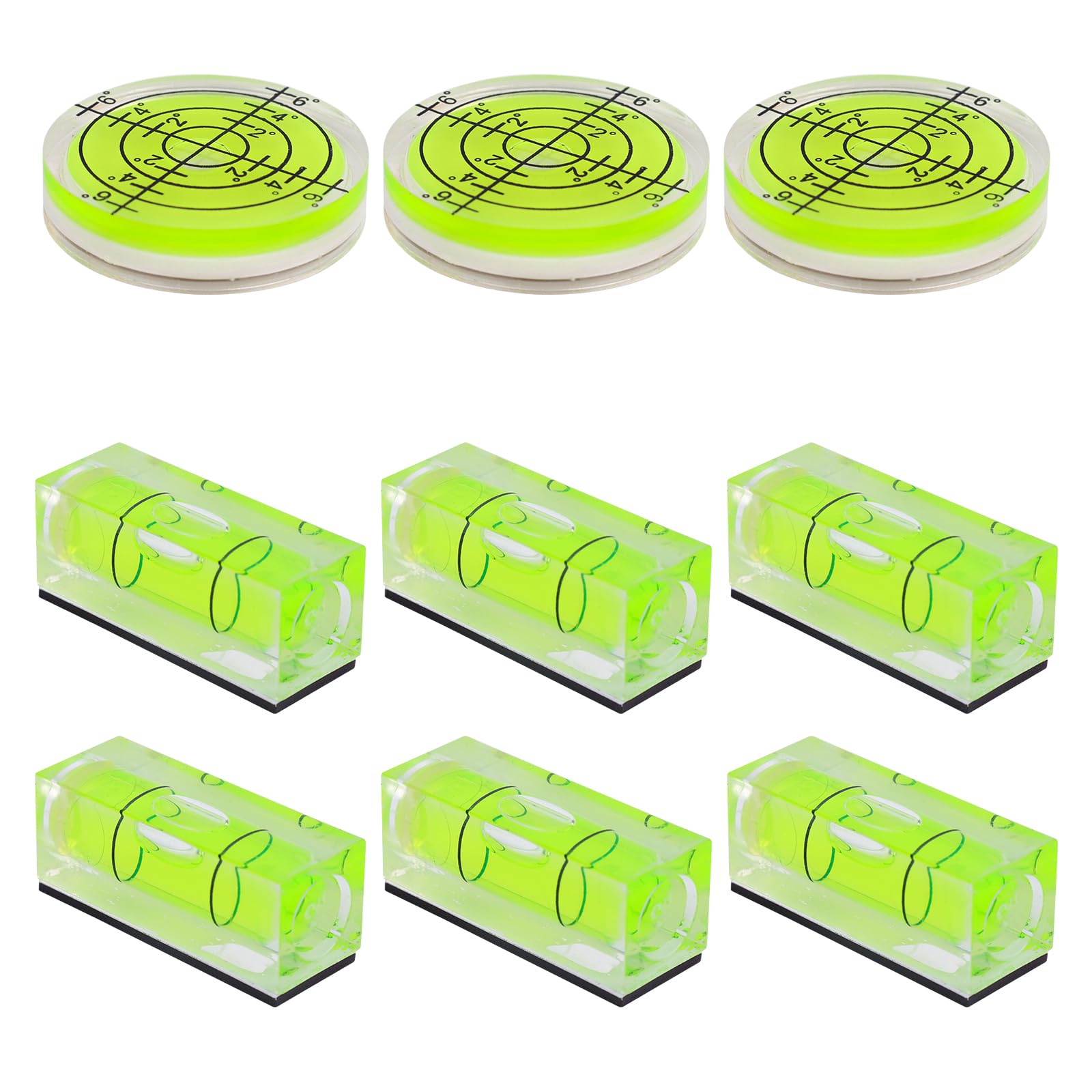 9pcs Mini Bubble Levels