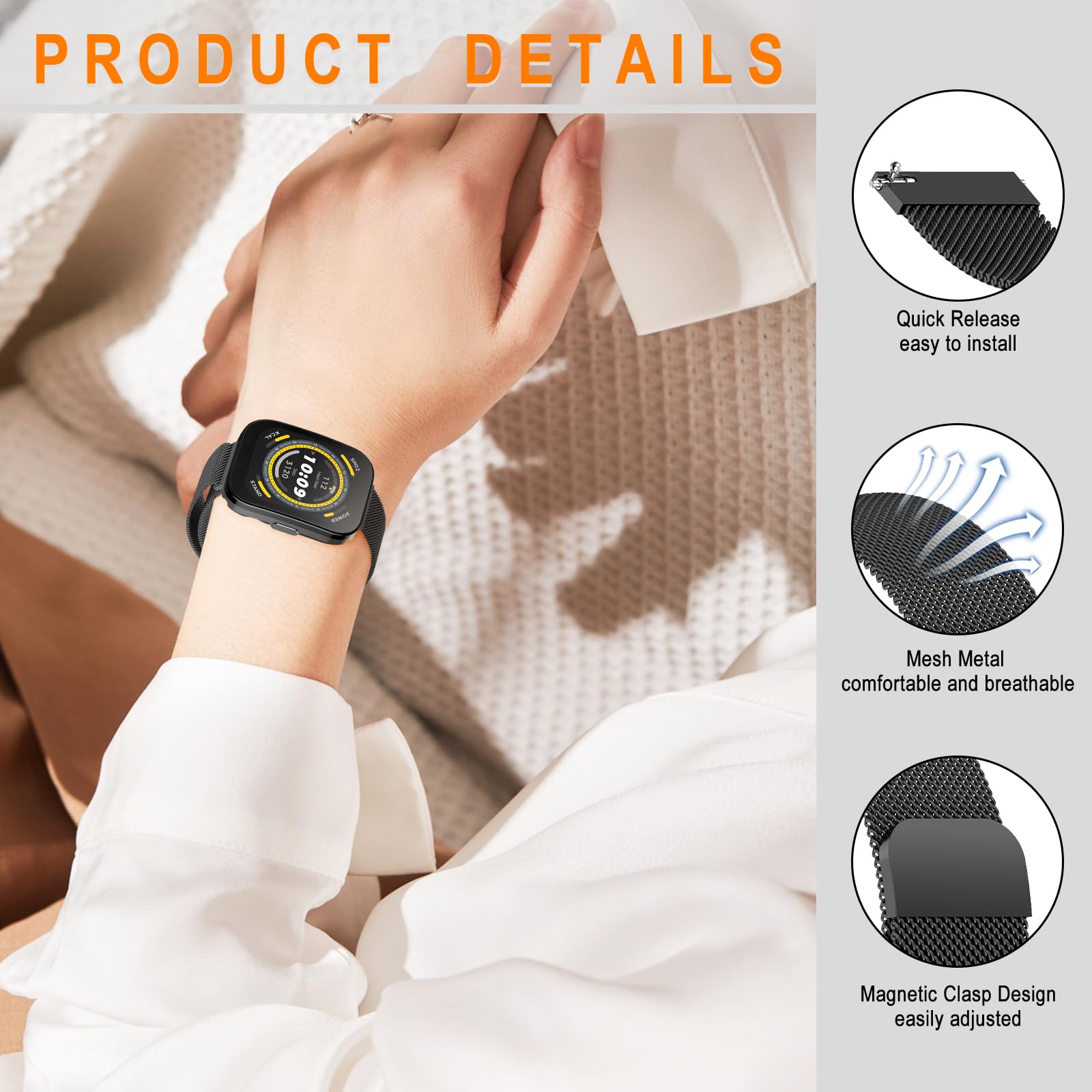 RosMank 22mm Silikon Armband Kompatibel Mit Amazfit Produktbild-Vorschau 8