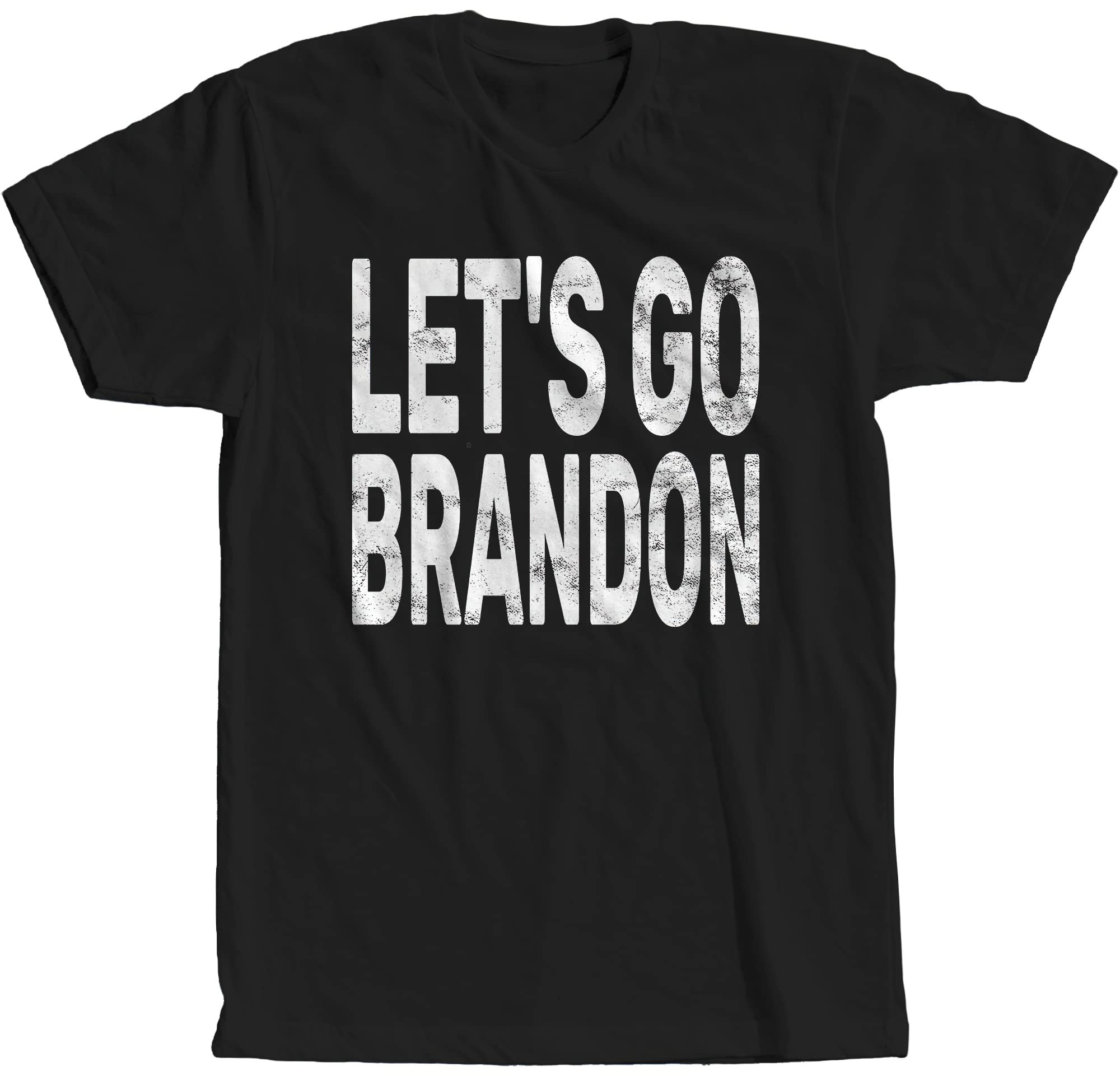 Graphic NoveltyLet's Go Brandon Distressed Patriotic FJB Funny T-Shirt