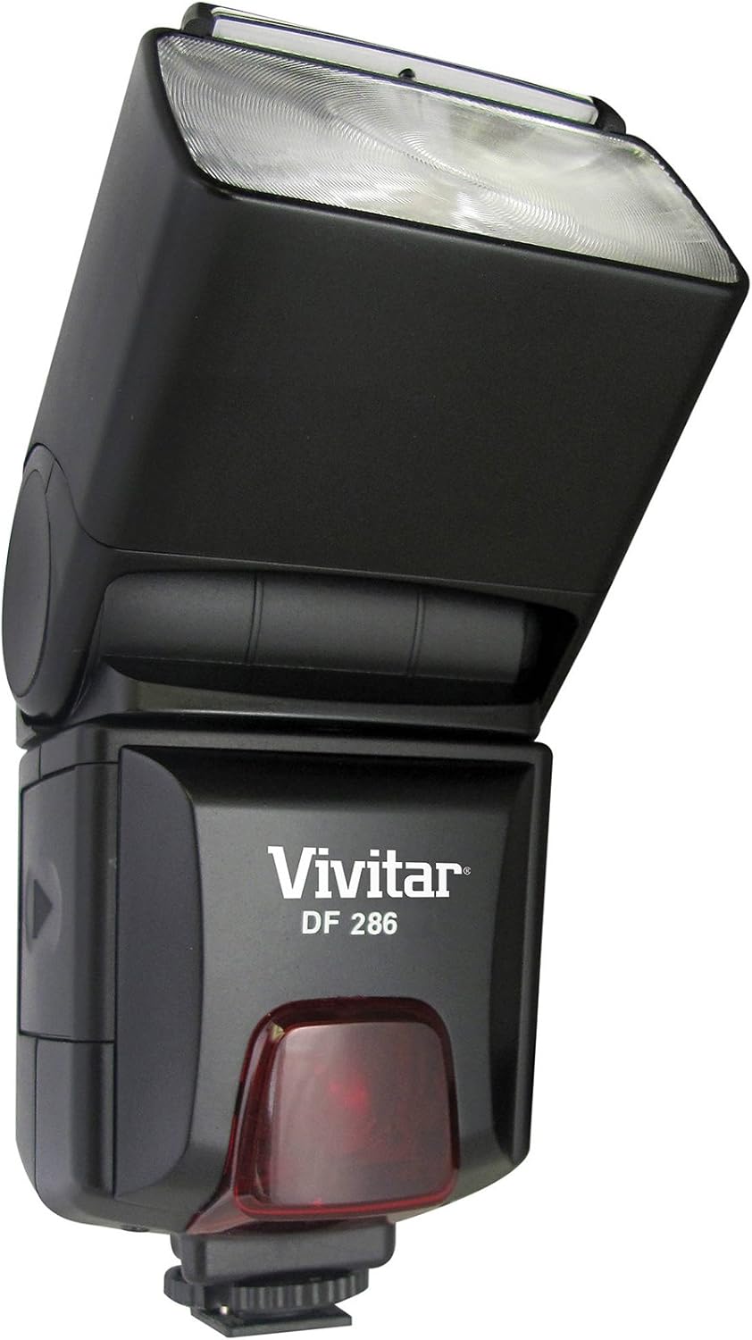 Vivitar VIVDF286NIK Bounce Zoom Swivel Speedlite Flash for Nikon Cameras (Black