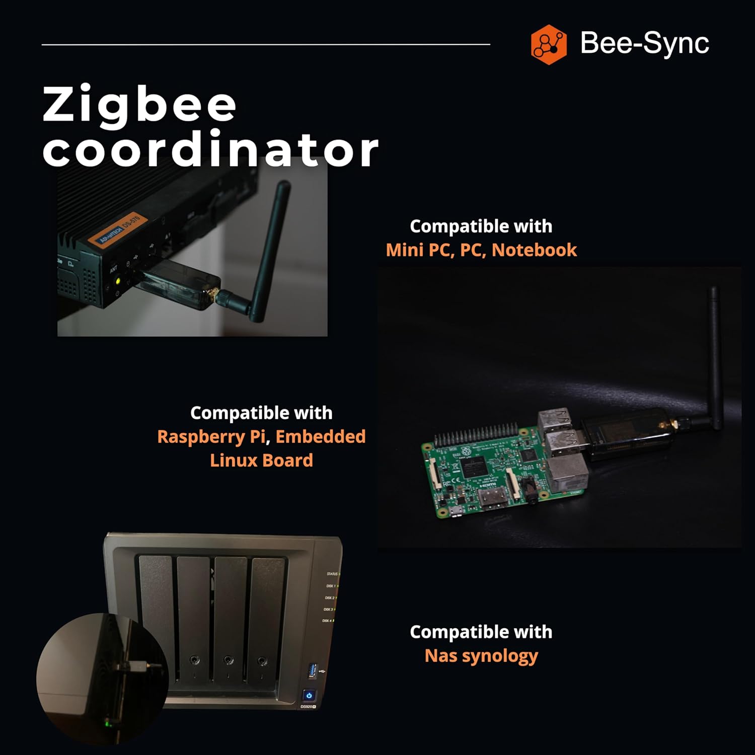 Zigbee 3.0 USB Dongle Plus Gateway, Universal Zigbee USB Gateway with Antenna for Home Assistant, Smart Home, Open HAB etc, Wireless Zigbee 3.0 USB Adapter(1 Pack)