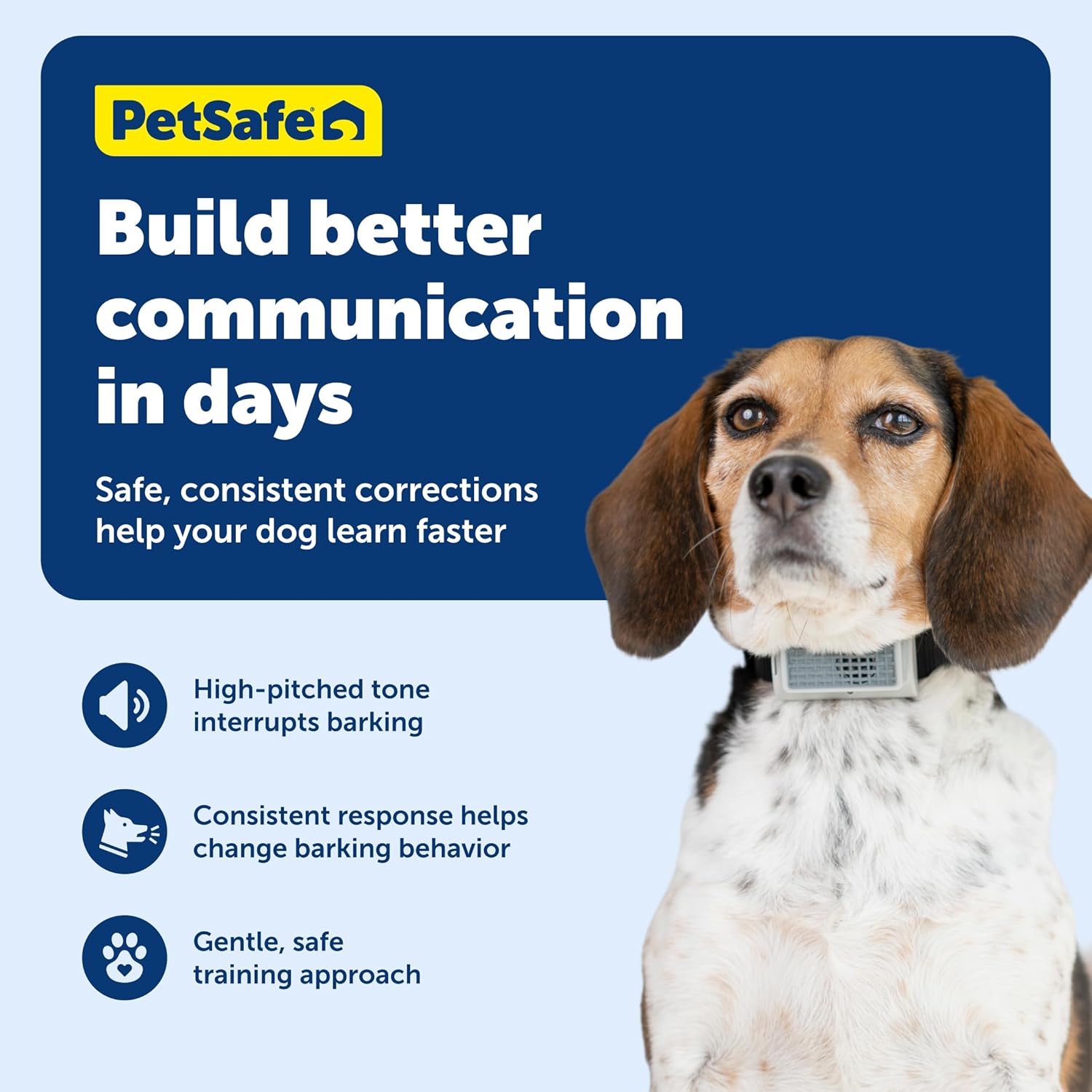 PetSafe Ultrasonic Dog Bark Training Collar for Large and Small Dogs - Static-Free Correction
