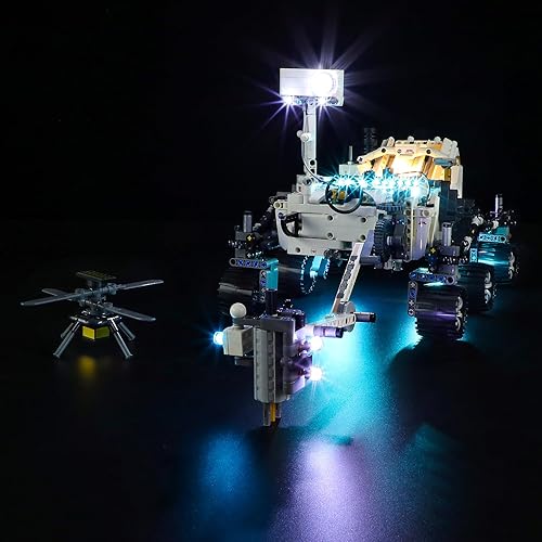 GEAMENT Kit de luces LED compatible con Lego NASA Mars Rover Perseverance - Juego de iluminación para Technic 42158 (juego de modelos no incluidos)