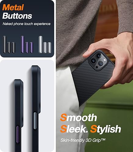 Miniatura 7 de TORRAS Funda Magnética Mejorada Más Fuerte para iPhone 14 Pro, 12 pies de grado militar probada contra caídas, compatible con MagSafe, resistente a