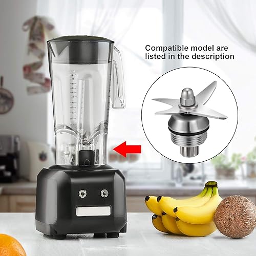 Miniatura 7 de Frienda Conjunto de cuchilla de licuadora de 3 piezas compatible con Vita-Mix 5200 1151 1152 Conjunto de cuchilla de hielo seco húmedo con llave de