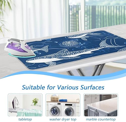 Miniatura 5 de Alfombrilla de planchar y almohadilla magnética resistente al calor, manta de planchado portátil de viaje, fundas para tabla de planchar de 27.6 x