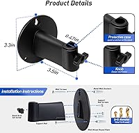 Vista 3 de SUNMON Soporte de pared para micrófono y abrazadera de montaje de mesa de metal, brazo articulado universal para micrófono compatible con HyperX