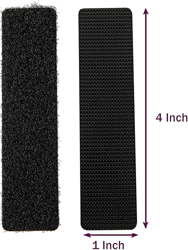 Miniatura 10 de MYUREN Tiras adhesivas de 2 x 4 pulgadas, cinta adhesiva de montaje de doble cara blanca para organización de oficina en casa (12 pares)