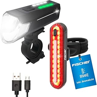 Sponsored You’re seeing this ad based on the product’s relevance to your search query.Learn more about this advertisement Fischer Bicycle Lighting Set 80/40/20 Lux, Battery Light Set Stop, Front and Rear Light, with Battery and USB Charging Function, 3 Light Functions, Splash Protection According to IP44, StVZO-Approved