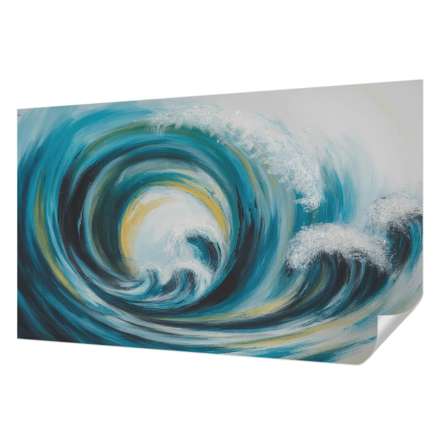 Papier peint autocollant vague de mer Tulup 416x254 cm pour salon et chambre