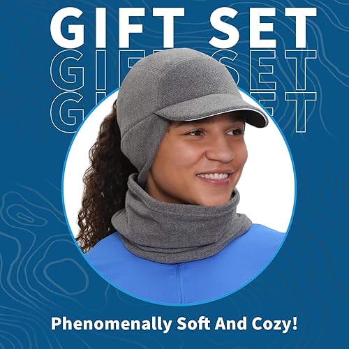 Miniatura 2 de TrailHeads Trailblazer Adventure - Juego de regalo para mujer con gorro de cola de caballo y calentador de cuello de micro