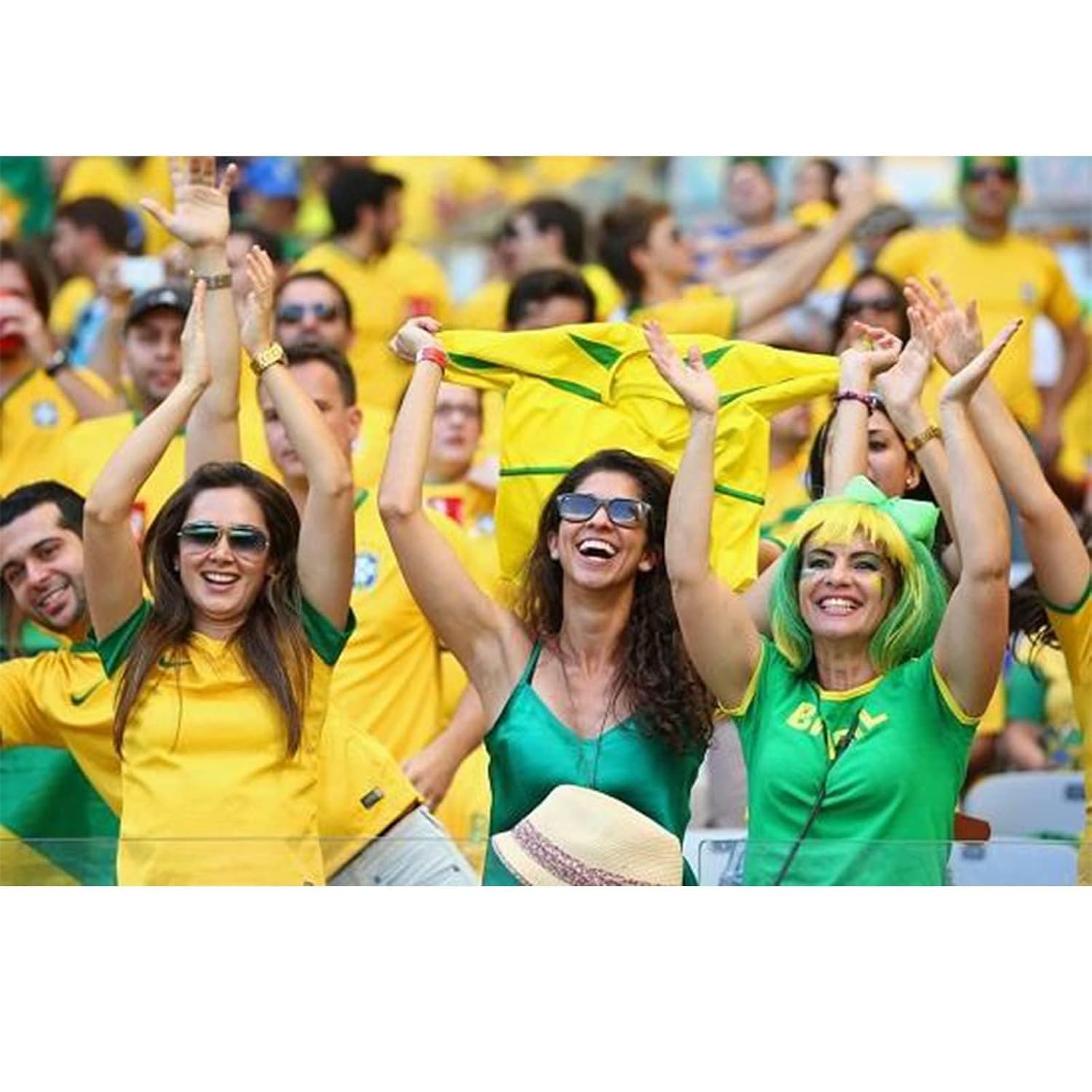 CARGEN National Flag Temporary Tattoos - 5 Sheets 3 Patterns Brazil Flag Tattoos for Brazilian Football Match World Cup Ball Game Great on Arm Face Shoulder for Kids Adults Party Festival
